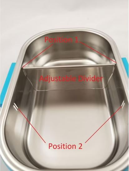 Tedemei Stainless Steel Insulated Lunch Box 980ml with Adjustable Compartment