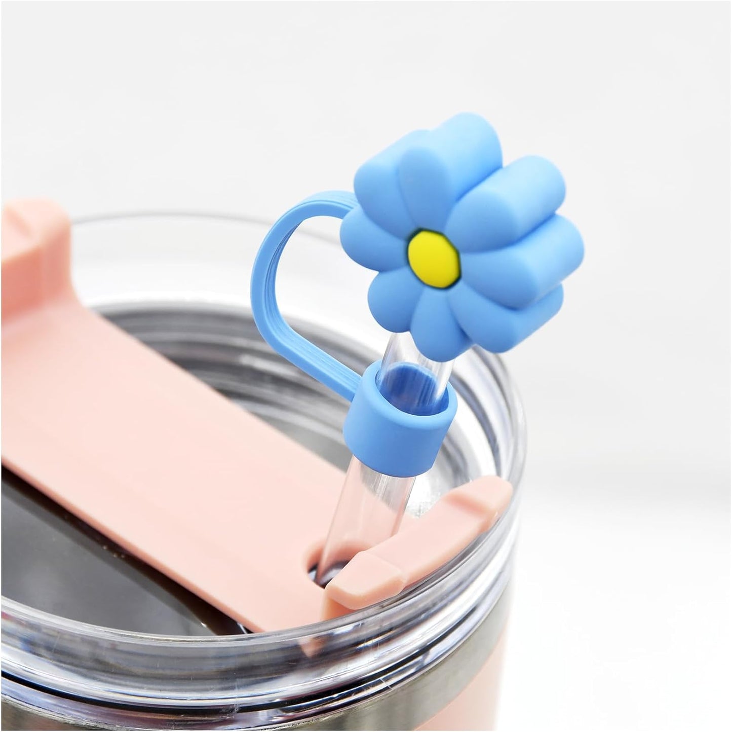Stanley Straw Cover Silicone Straw Cover 3D Flower