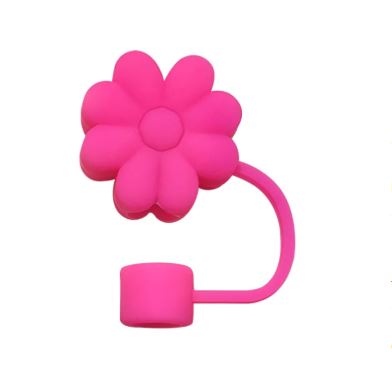 Stanley Straw Cover Silicone Straw Cover 3D Flower