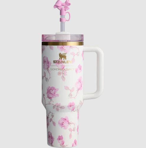 The Stanley x LoveShackFancy Quencher | 40 OZ - Ribbon Rosa