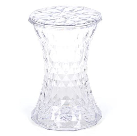 Transparent Storage Stool Acrylic Clear Storage Ottoman