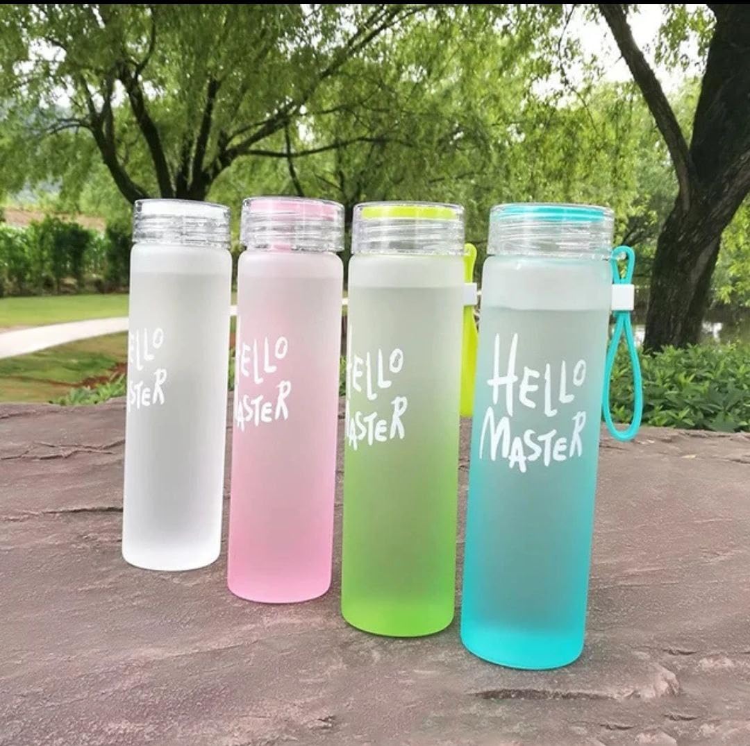 Hello Master Glass Water Bottle 450 ML