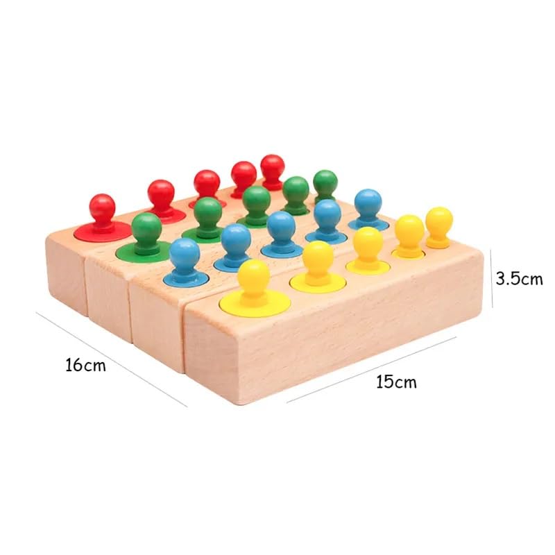 Wooden Montessori Knobbed Cylinders