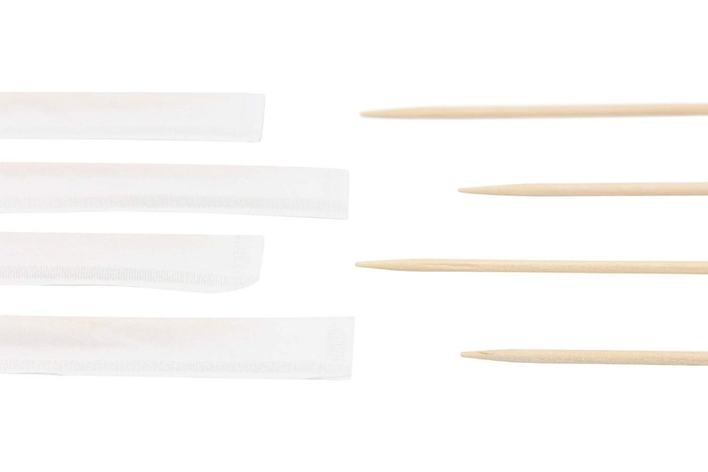 (Pack of 250) Individually Wrapped Wood Toothpicks Wooden Toothpicks