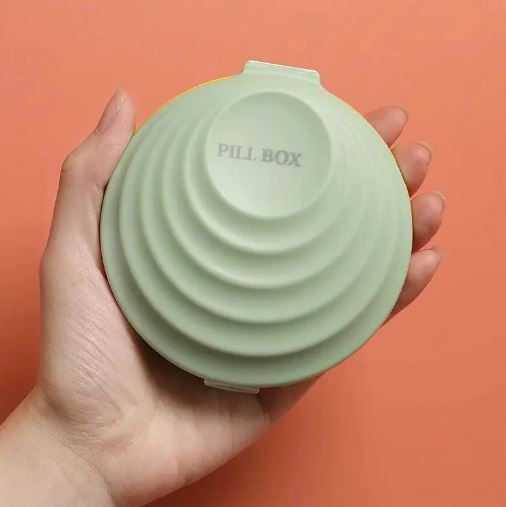 Portable Round Moisture-Proof Pill Box