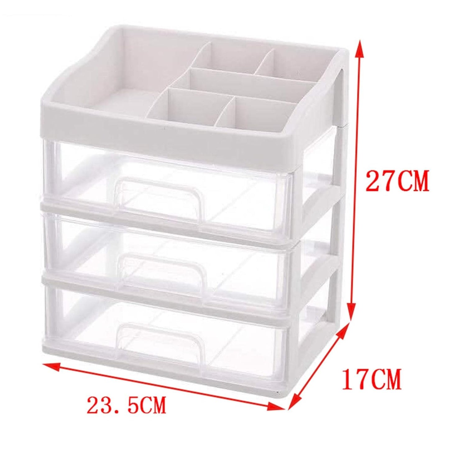 3 Tier Cosmetic Jewelry Organizer Box