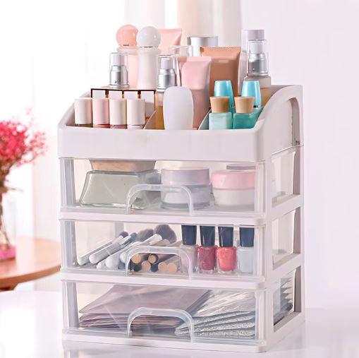 3 Tier Cosmetic Jewelry Organizer Box