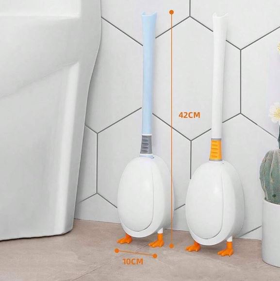 Bathroom Cleaning Duck Shape Toilet Brush, Bathroom Cleaning Brush with Holder