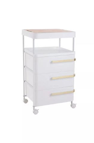 Bedside Décor & Storage Table, Side Table Storage Drawers