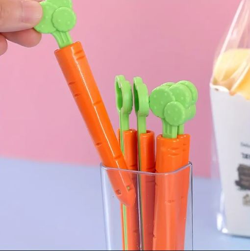 5Pcs Carrot Shape Food Sealing Clip