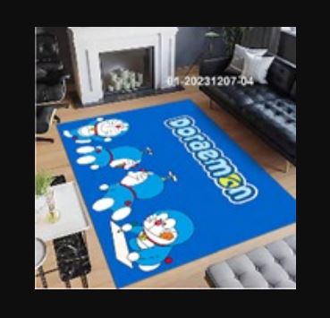 Cartoon Doraemon Bedroom Bedside Children's Room Baby Room Dormitory Living Room Non-Slip Floor Mats