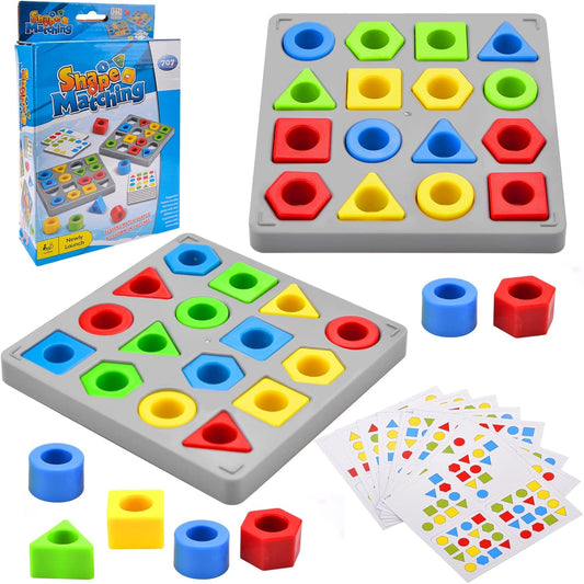 Shape Adjustment Game, Shape Matching Game, Color Sensory Learning Recognition Toy