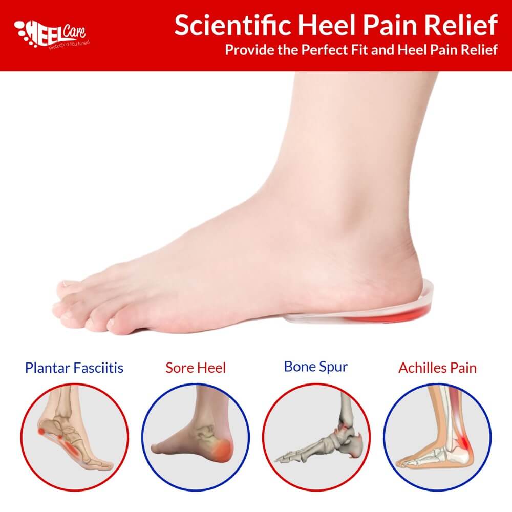 Comfort Gel Heel Cushions for Men and Women Cushion Pad for Heels