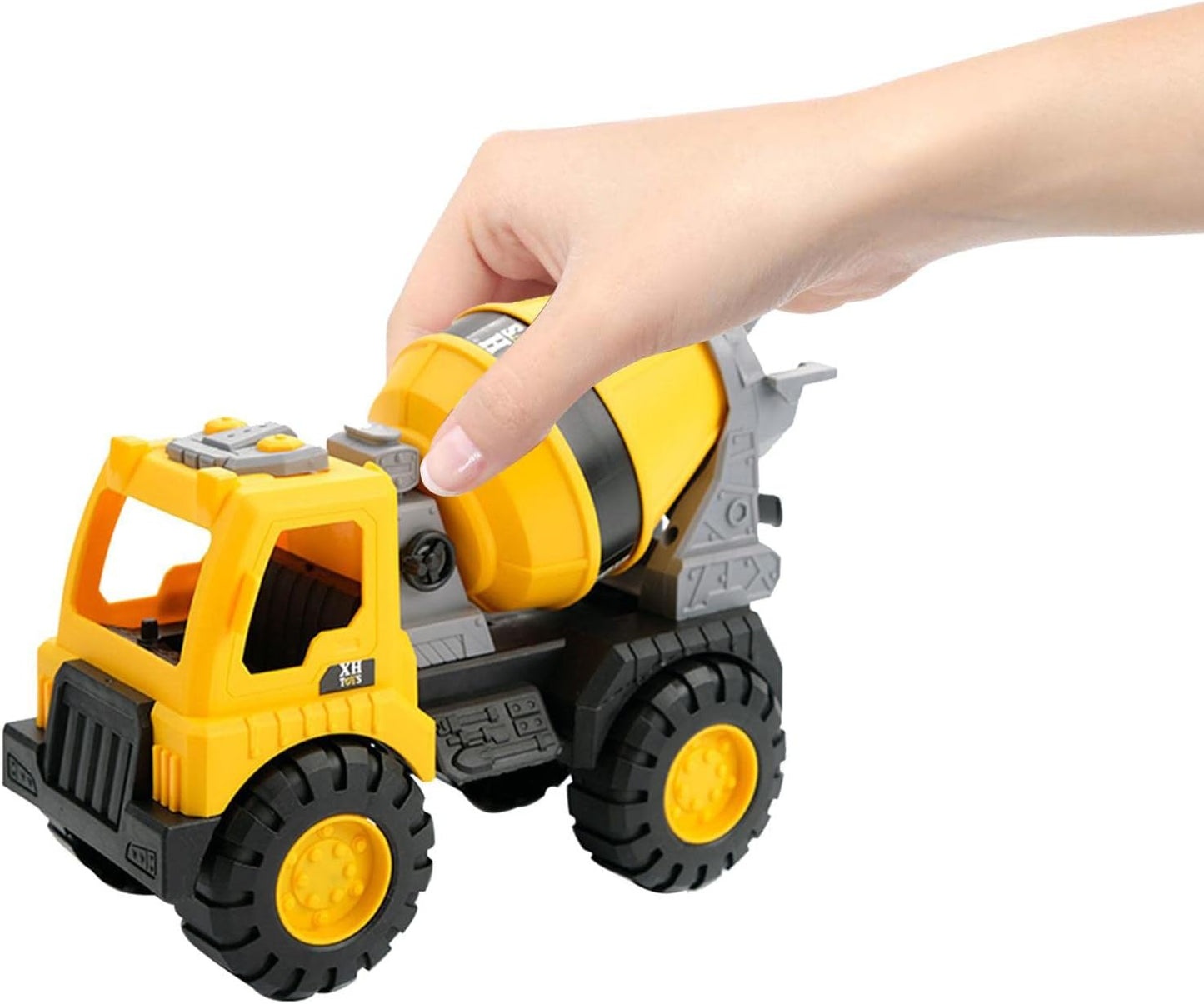 Construction Truck Toy, Free-Wheeling Inertia Vehicle with Moveable Claw & Lifting Back, Beach and Sand Tractor Toy for Kids