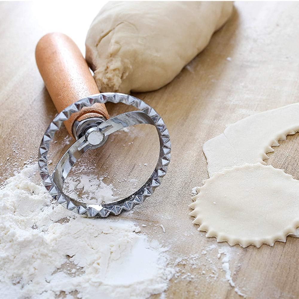 Cookie Stamp Cutter with Wooden Handle, Fondant Press Mold Cutter
