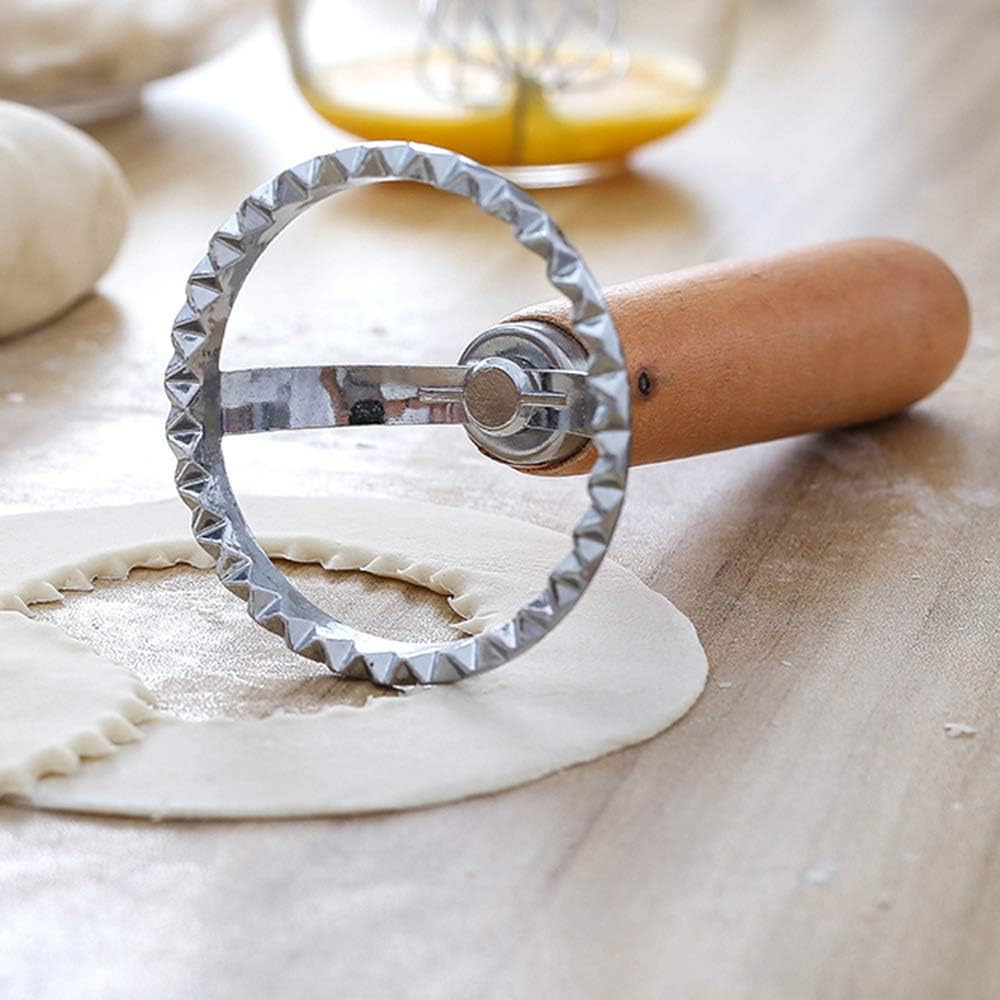 Cookie Stamp Cutter with Wooden Handle, Fondant Press Mold Cutter