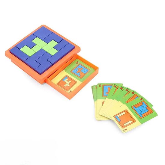 Creative Pattern Puzzle Game Blocks, 60 Pattern Challenge For Kids