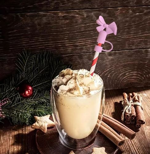 1pc Tumbler Straw Toppers - Cute Bow Style