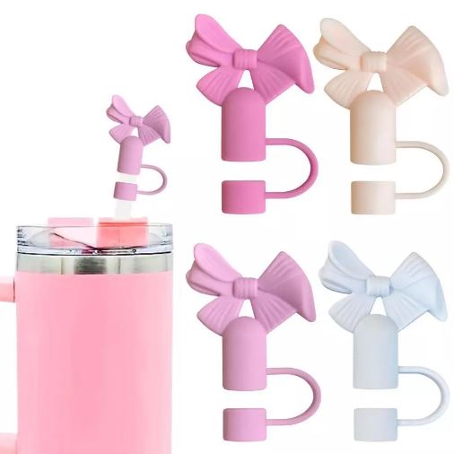 1pc Tumbler Straw Toppers - Cute Bow Style