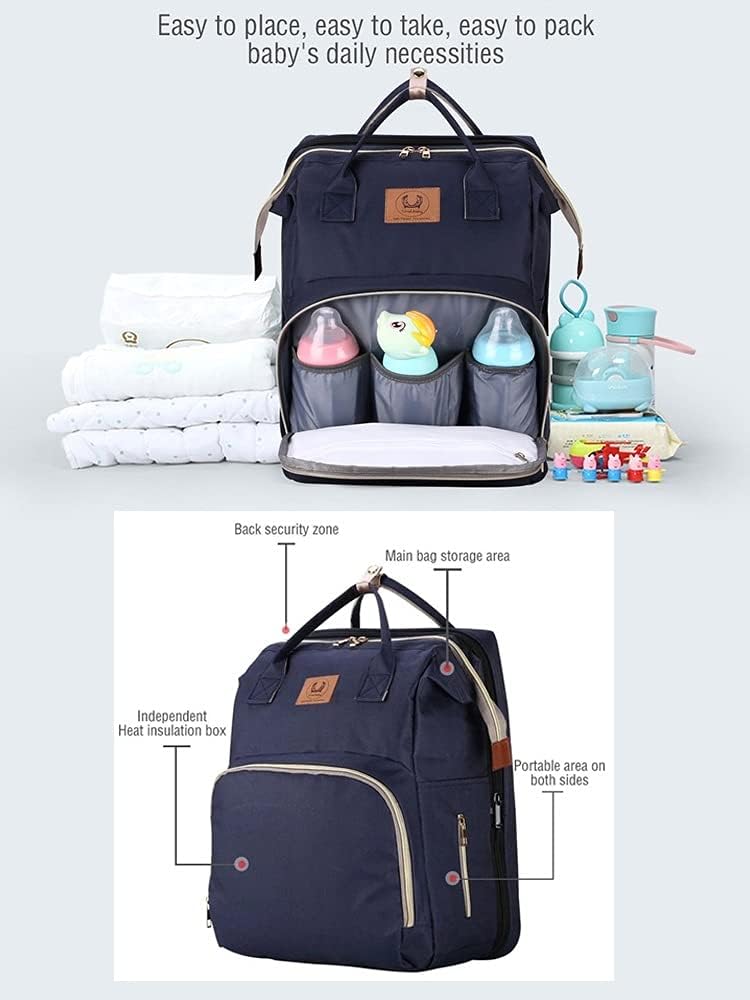Baby Diaper Bag Bed Backpack For Mom Maternity Bag, Large Capacity Nursing Bag