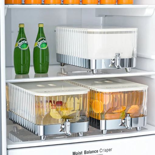 5.3L Fancy Cooler Iced Beverage Dispenser Sealed Lid Leakproof for Gathering | Cold Water Bottle