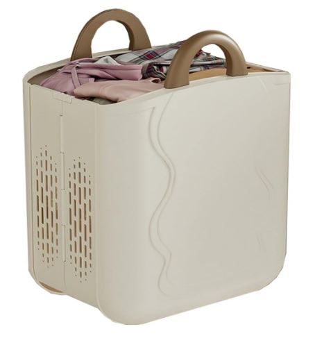 Hanging Laundry Hamper With Carry Handle, Foldable Plastic Laundry Baskets, Wall Hanging Storage Basket