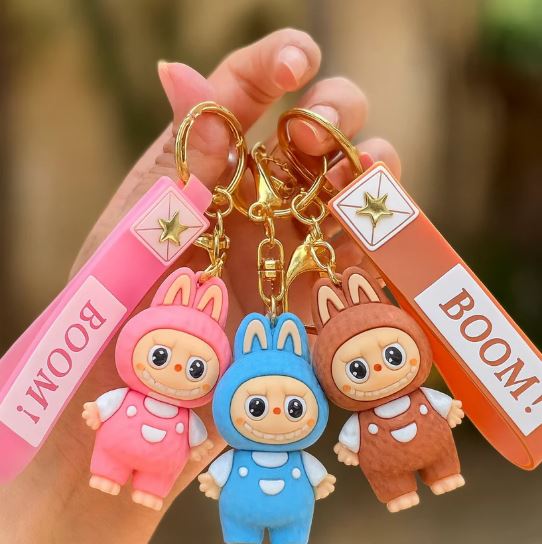 1Pc LaBubu Boom Key Chain