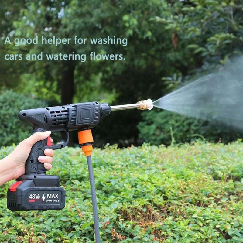 Portable Powerful High Pressure 48v Lithium Cordless Wireless Car Wash Water Jet