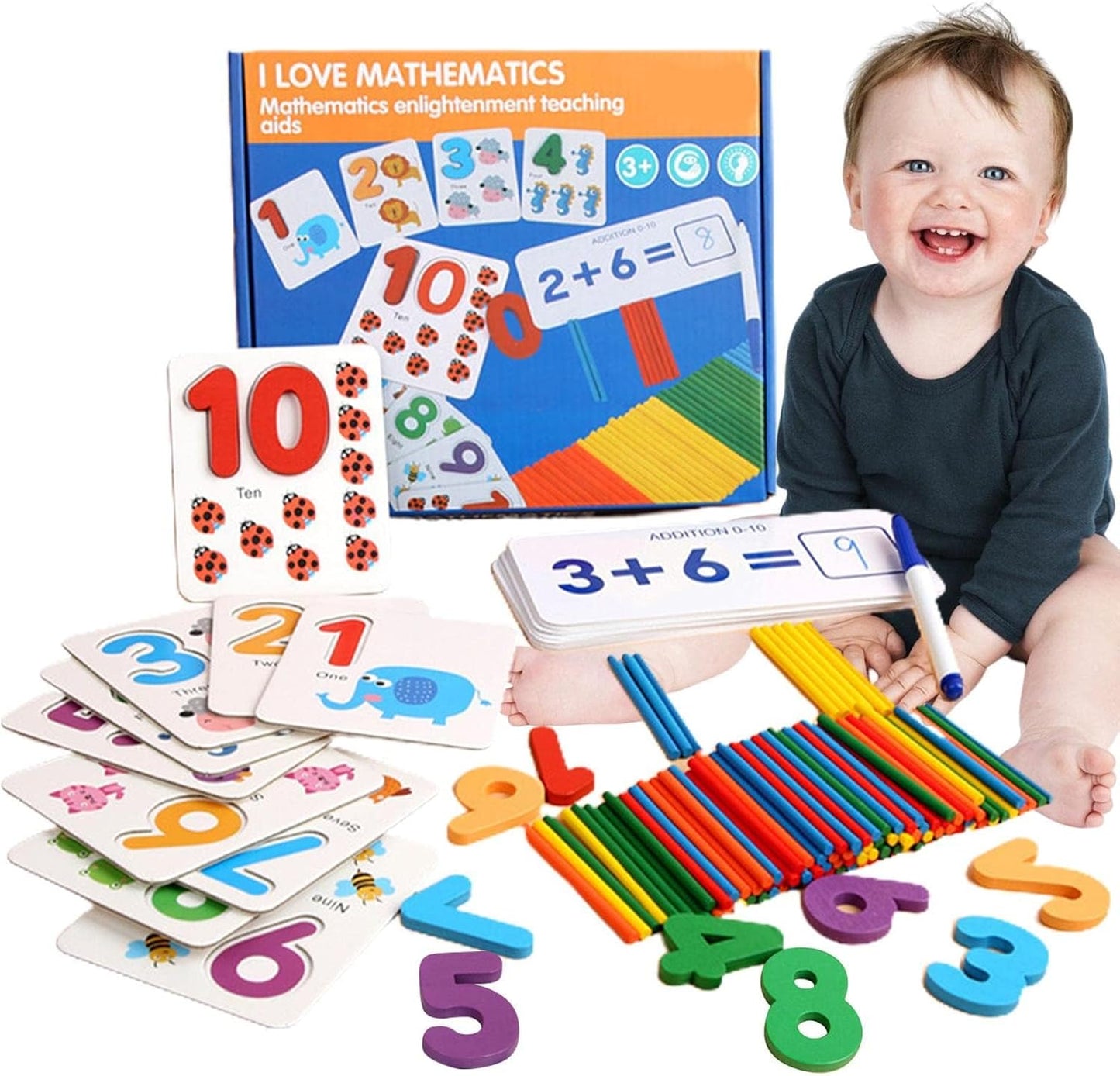 Mathematics Learning Game for Kids, Preschool Counting Maths Learning Educational Toy Games