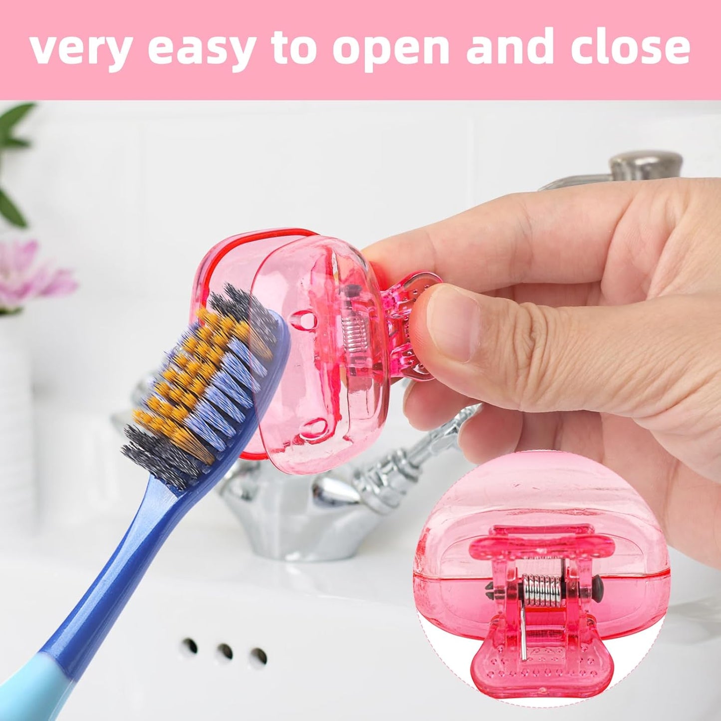 (Pack Of 4) Mini Toothbrush Head Cover