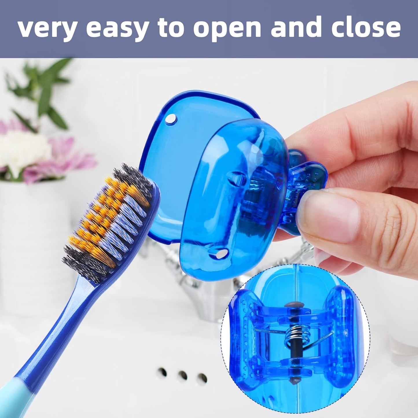 (Pack Of 4) Mini Toothbrush Head Cover