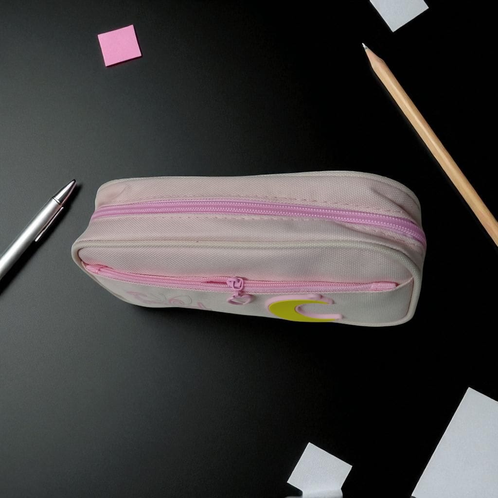 Moon Pencil Case, Large Capacity Portable Moon Pencil Bag for Students Teenagers (Pink)