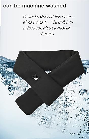Neck Heating Pad Practical Cotton Breathable Electric Heating Scarf for Office Outdoor Picnic Parties