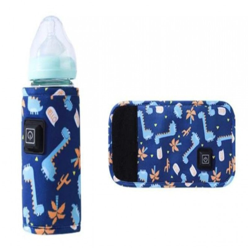Portable USB Baby Bottle Warmer - Travel Milk Warmer Baby Feeding Bottle Warmer - Heating Thermostat Food Warmer