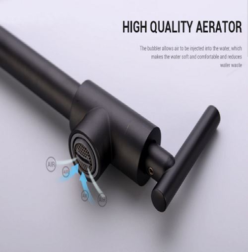 Pot Filler Kitchen Faucet Double-Handle Wall Mount