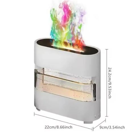 Rain Drops Simulation Flame Humidifier
