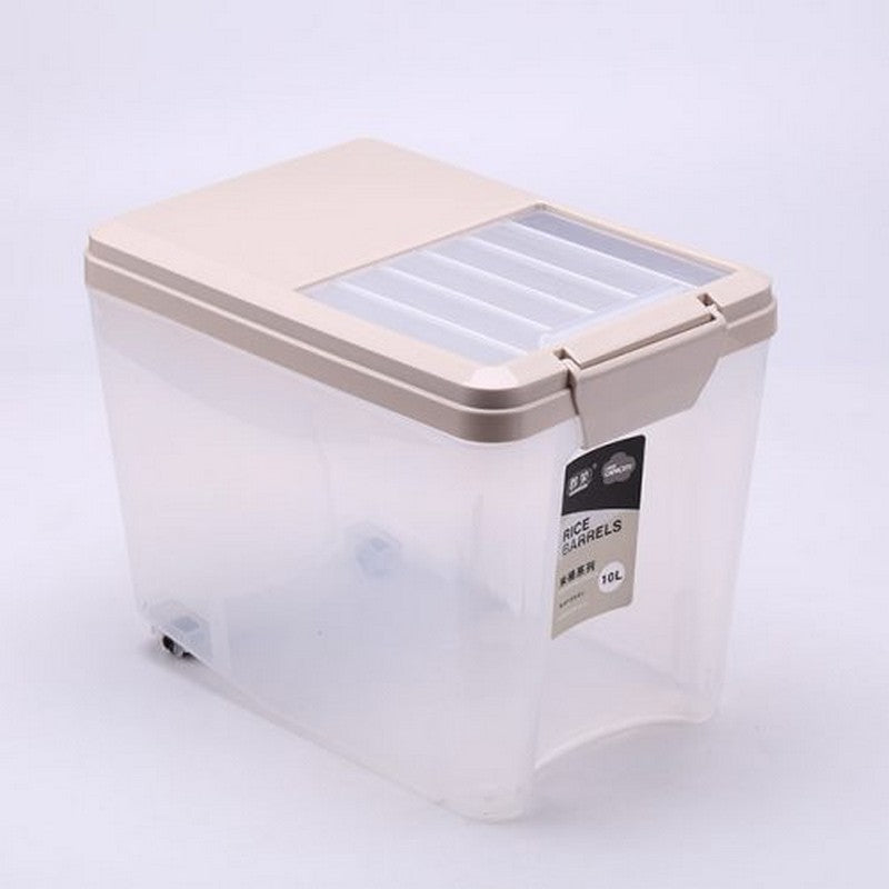 Rice Bucket Cereal Storage Box Bean Rice Plastic Container