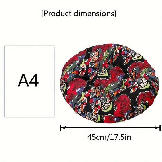 Round Floor Cushion Pillow - 100% Polyester Thickened Mat for Meditation, Cushion for Living Room Bedroom Decor