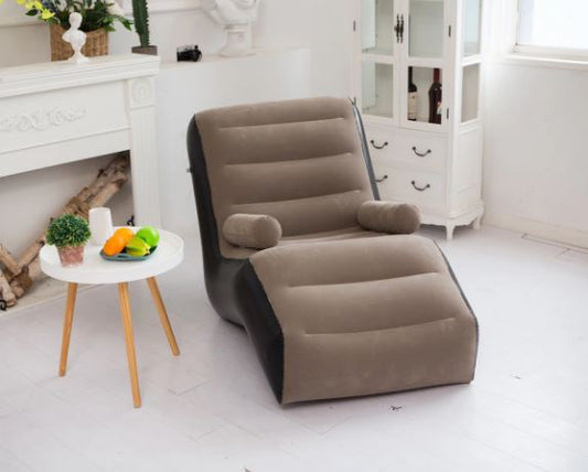 S-Shaped Inflatable Lazy Sofa Chair - Perfect for Home, Travel, Camping, Office, and Outdoor Activities