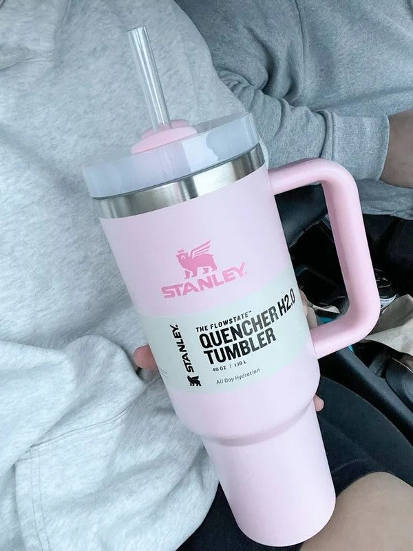 STANLEY Quencher H2.0 FlowState Stainless Steel Vacuum Insulated Tumbler with Lid and Straw for Water, Iced Tea or Coffee (40 oz)