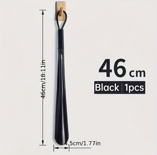 Black Extra Long Shoe Horns Plastic Shoe Horn Spoon Shape Shoe Horn Shoe Flexible Lifter