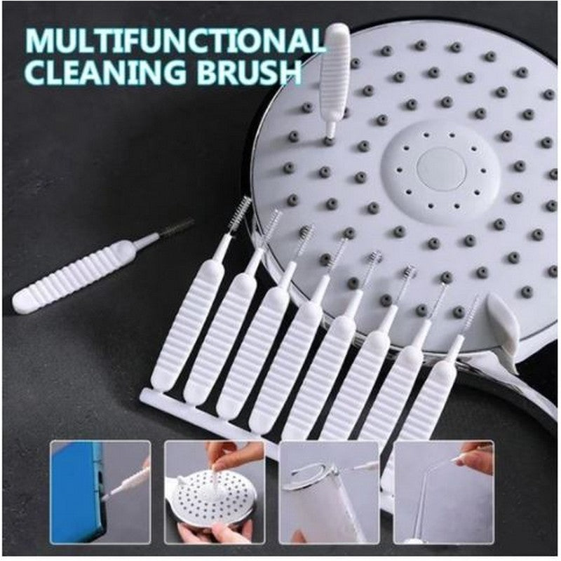 10 Pcs Shower Cleaning Brush Set Cleaning Anti-clogging Small Brush Pore Gap