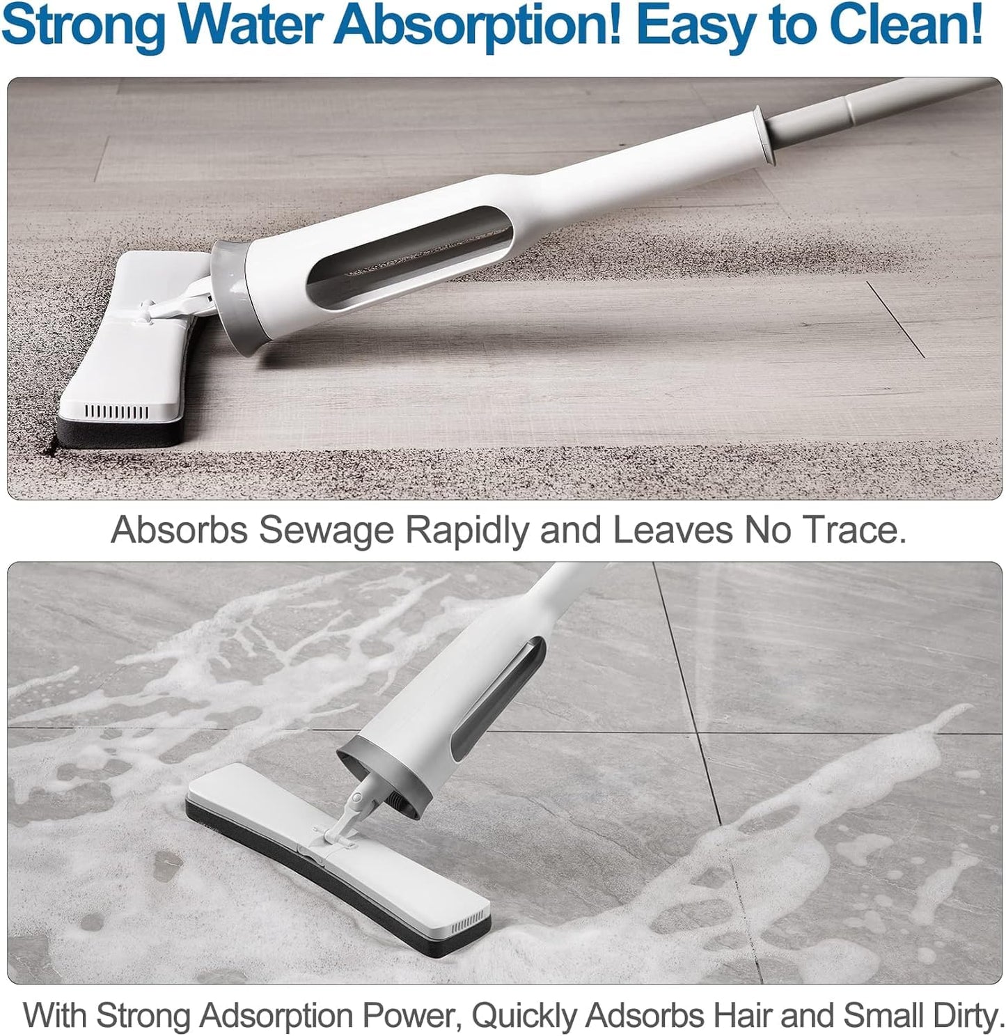 Sponge Mop with Foldable Bucket