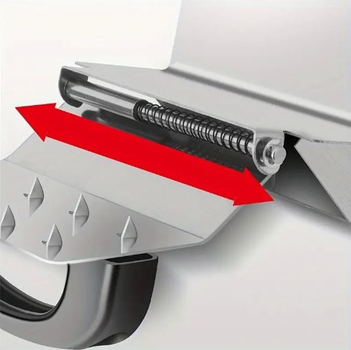 Stainless Steel Manual Kitchen Slicer Adjustable Thickness for Meat, Fruit, And Vegetables