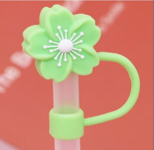 1pc Tumbler Straw Toppers - Flowers