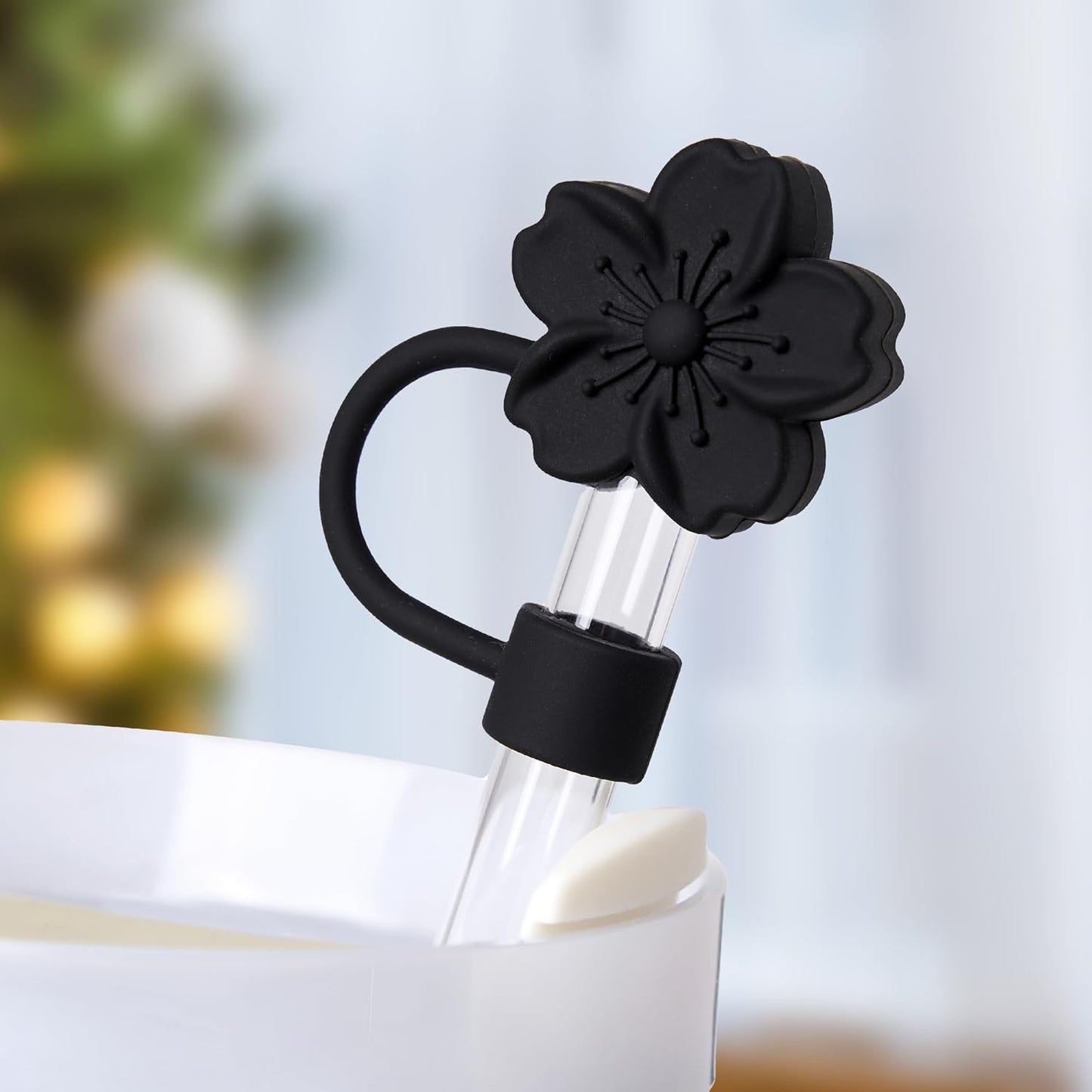 1pc Tumbler Straw Toppers - Flowers