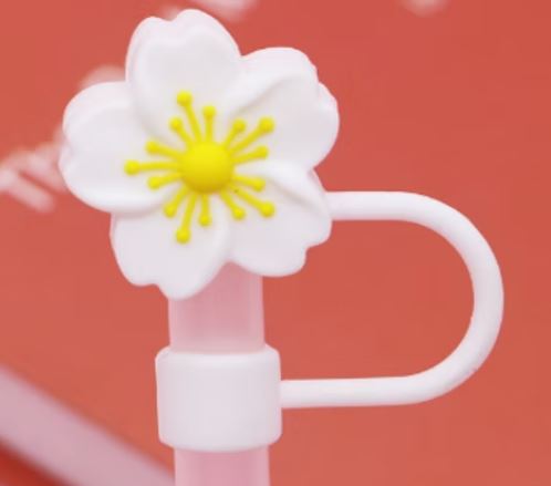 1pc Tumbler Straw Toppers - Flowers