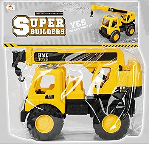 Unbreakable Crane Small Size Excavator Toys Vehicles for Kids 3+ Years Old Boys and Girls