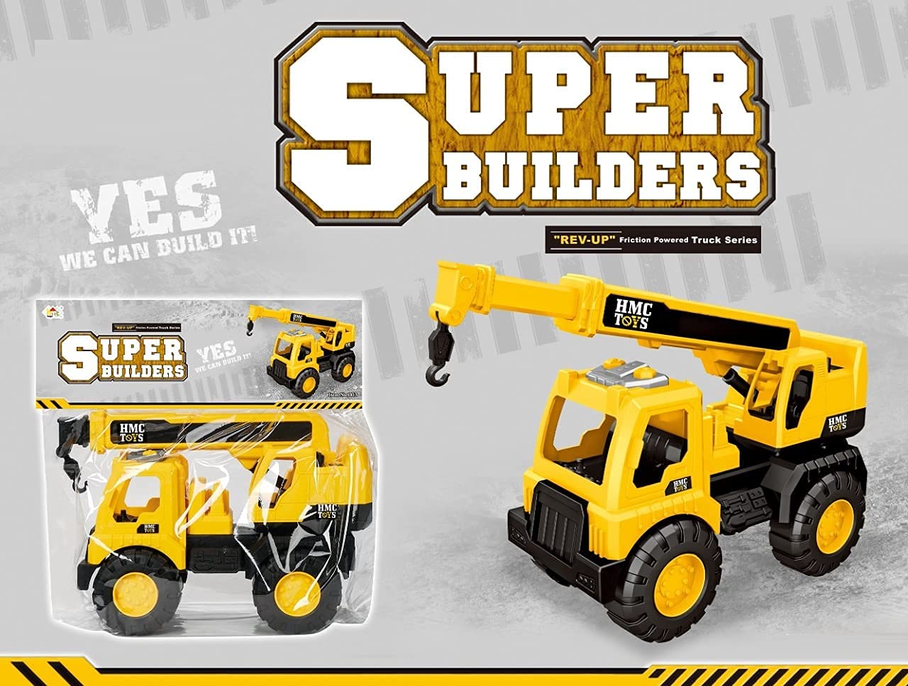Unbreakable Crane Small Size Excavator Toys Vehicles for Kids 3+ Years Old Boys and Girls