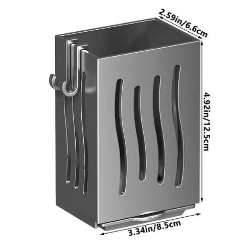Wall-Mounted Cutlery Racks Plastic Storage Box Chopstick Knives Draining Hooks Multifunctional Organizer